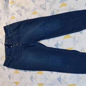 Maurices high rise jeans button fly 14w skinny ankle jeans